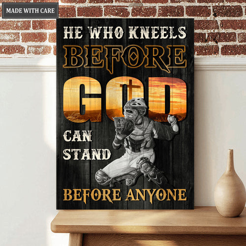 Baseball He Who Kneels Before God Wall Art