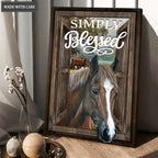 SImply Blessed Horse Wall Art
