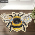 Be Still And Know That I Am God Bee Shaped Luxurious Doormat