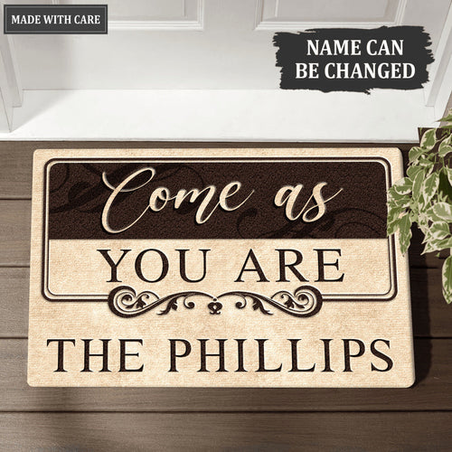 Come As You Are Customized Doormat