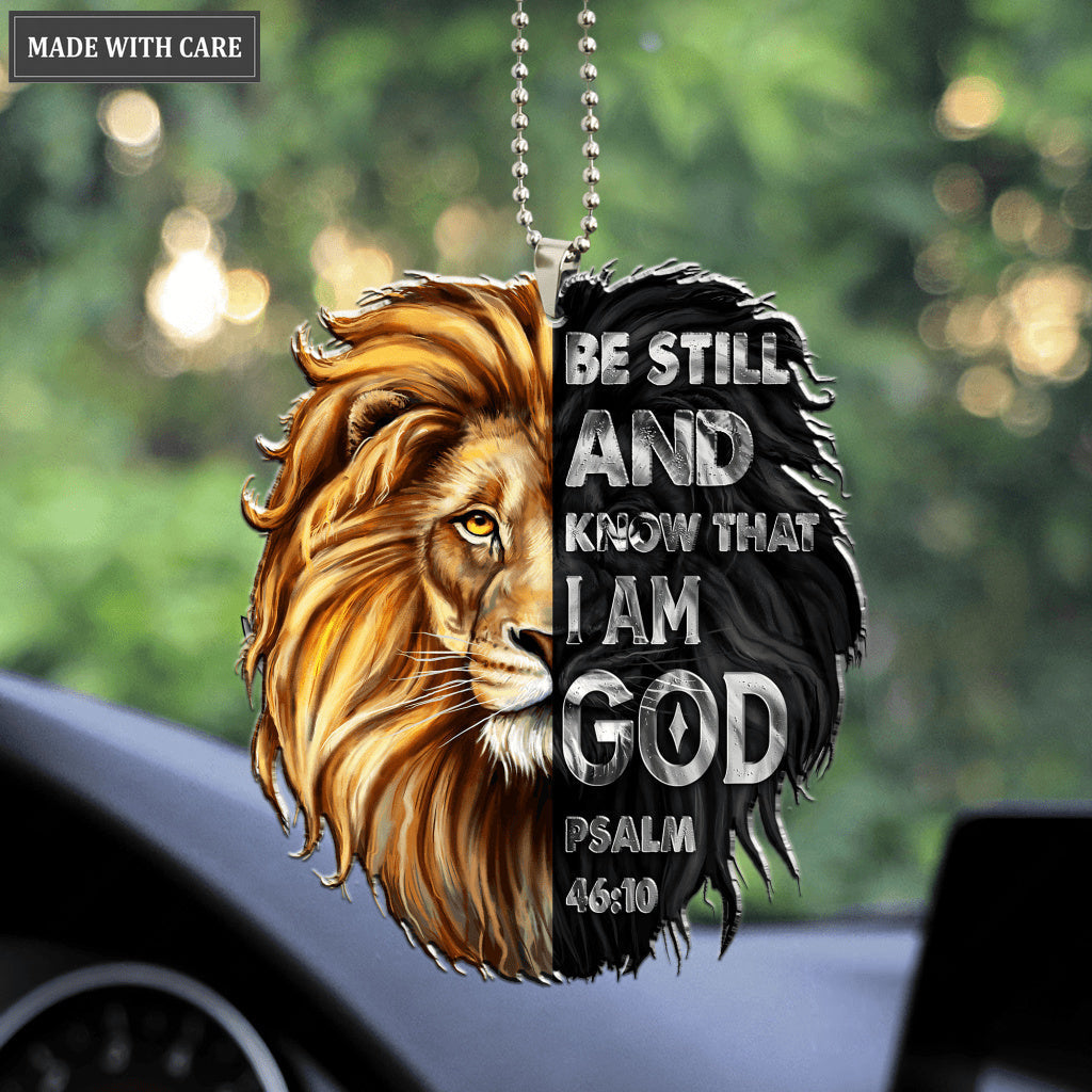 Lion Be Still Car Hanging Ornament