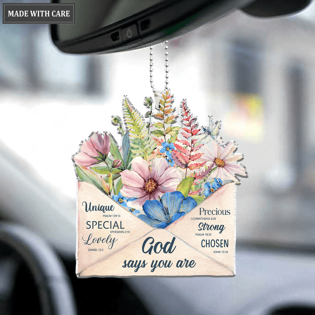 Note Card God Says You Are Ornament