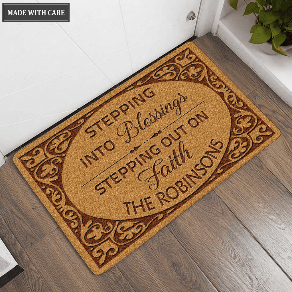 Personalized Blessing Doormat