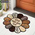 Sunflower God Says You Are Shaped Luxurious Doormat