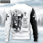 Faith Jesus Lion A Child Of God Personalized Wool Sweatshirt