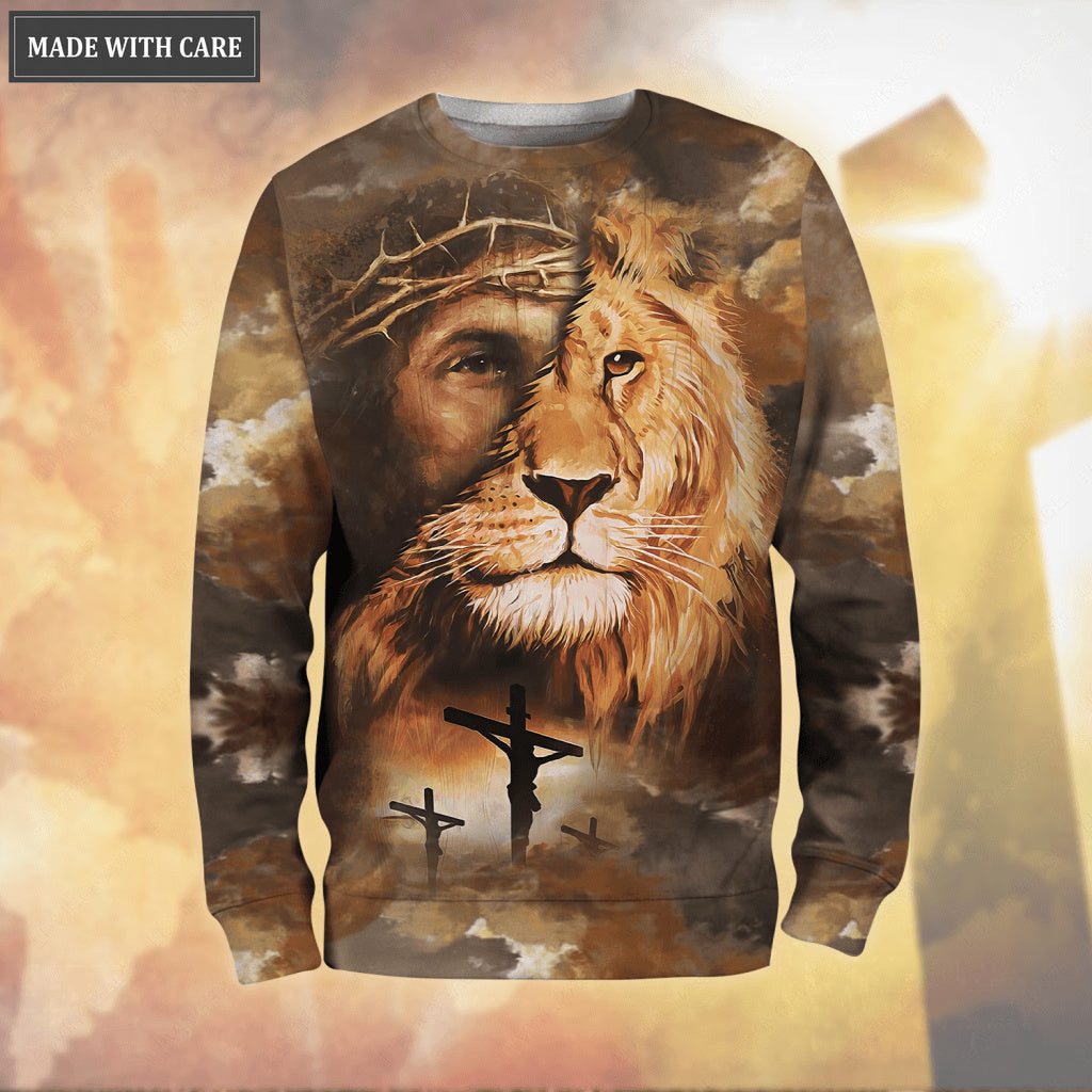 Lion Christ Let Your Faith Be Bigger Than Your Fear Hoodie