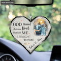 Personalized God Blessed Old Couple Ornament