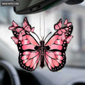 Purple Butterfly Cross Ornament