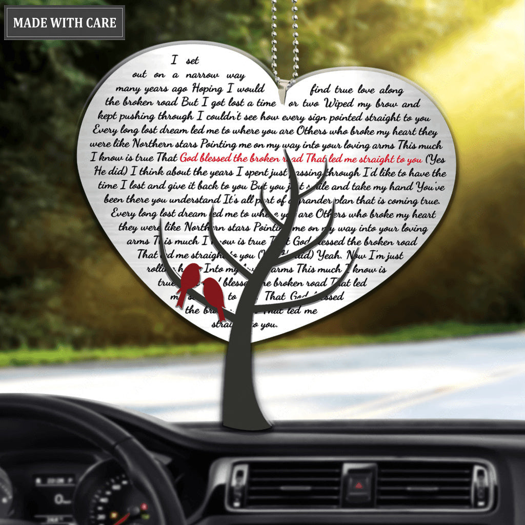 Song Lyrics Tree God Blessed Ornament