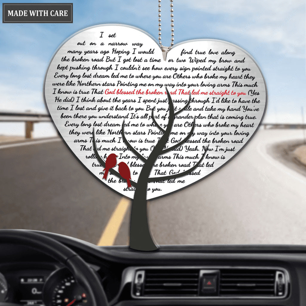 Song Lyrics Tree God Blessed Ornament