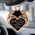 Printfamily M71 Elephant Couple God Blessed Personalized Ornament