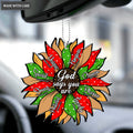 Christmas Sunflower God Says You Are Ornament