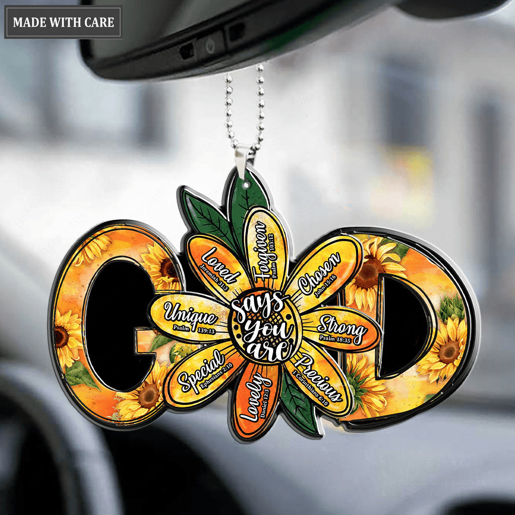 Flower G.O.D You Are Ornament