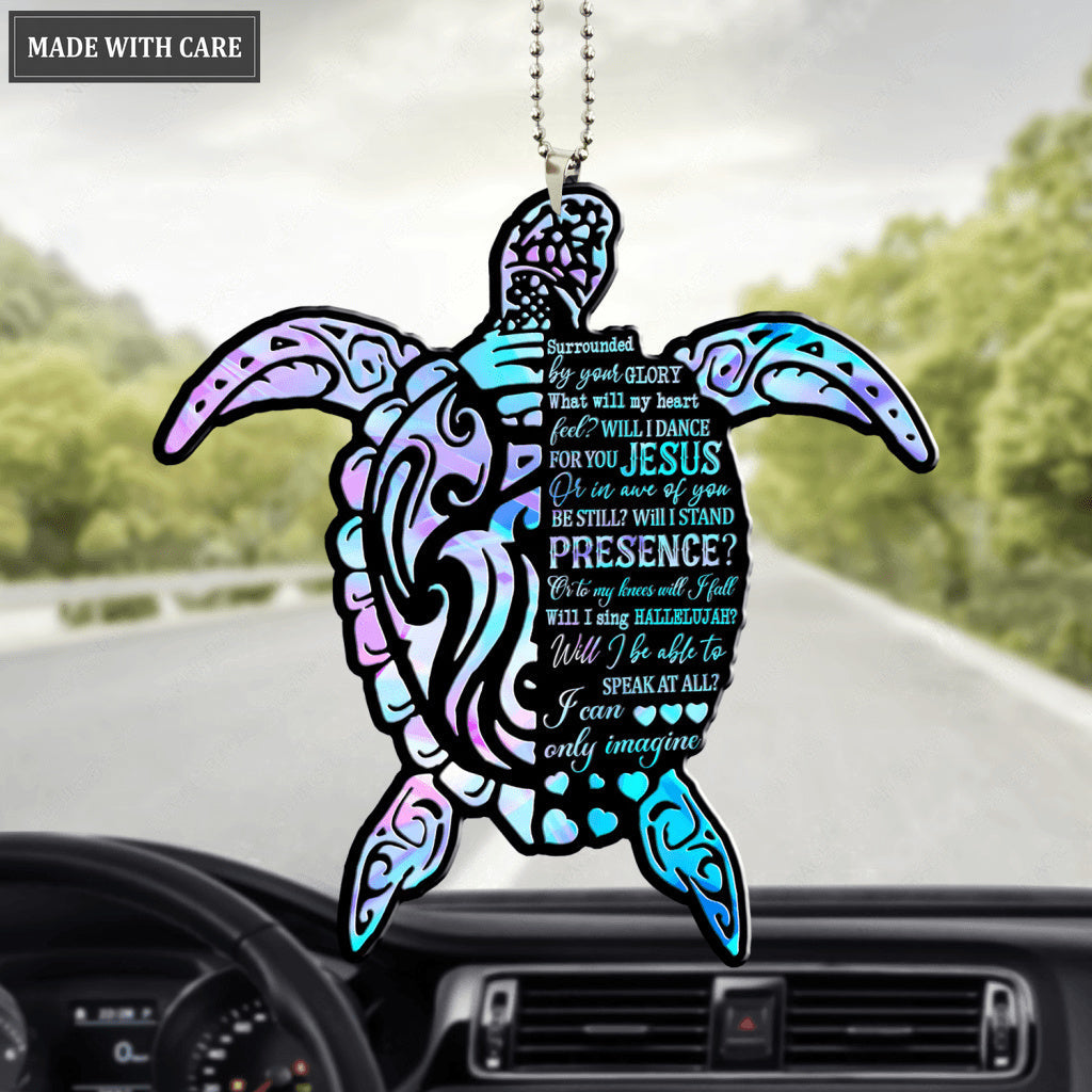 Sea Turtle Surrounded By The Glory Ornament