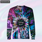 God Says You Are Sunflower Silhouette Hoodie