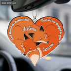 Printfamily M77 Fox Couple God Blessed Personalized Ornament