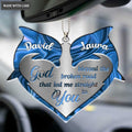 Printfamily M78 Dolphin Couple God Blessed Personalized Ornament