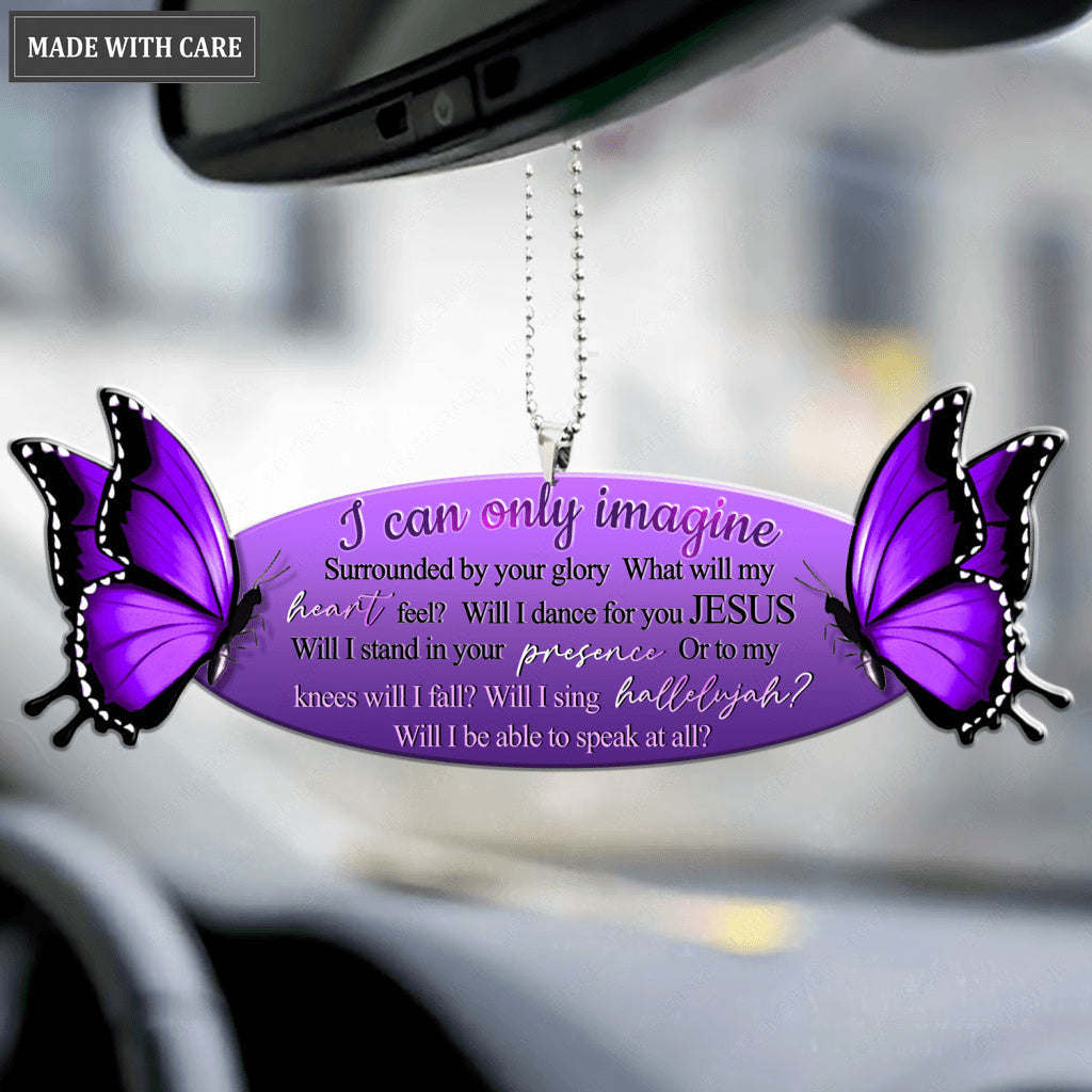 Purple Butterflies Surrounded By The Glory Ornament