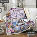 Christmas Snow House As For Me And My House Personalized Blanket