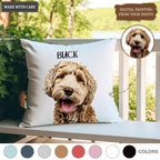 Custom Pet Pillow Using Pet Photo and Name Custom Cat Dog Pillow - Personalized Custom Pillows Cases