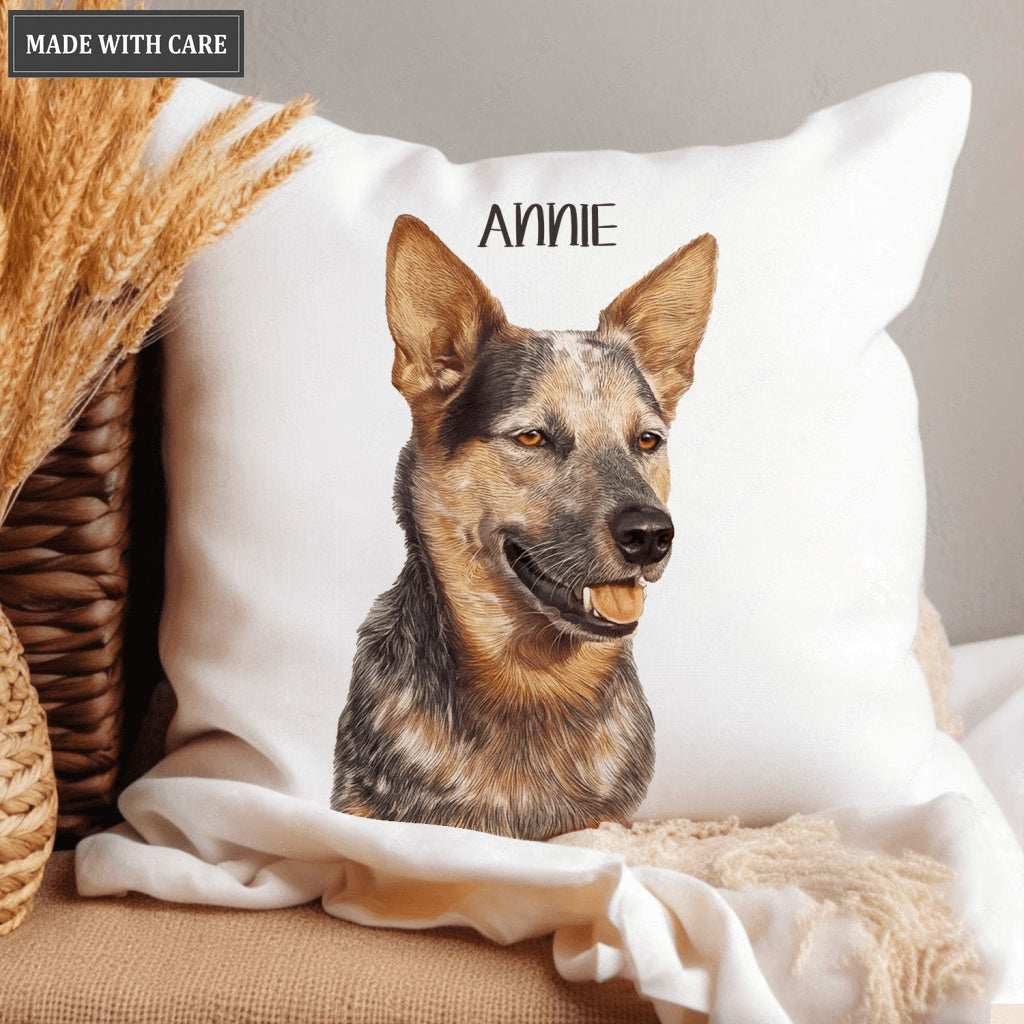 Custom Pet Pillow Using Pet Photo and Name Custom Cat Dog Pillow - Personalized Custom Pillows Cases