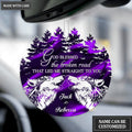 Howling Wolf Couple God Blessed Personalized Ornament