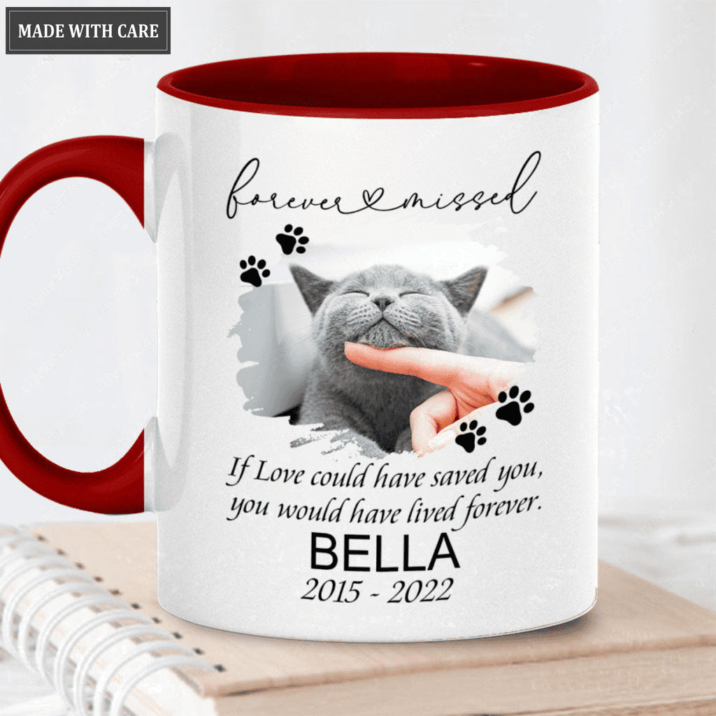 Remembrance Pet Memorial Photo - Personalized Custom Mug