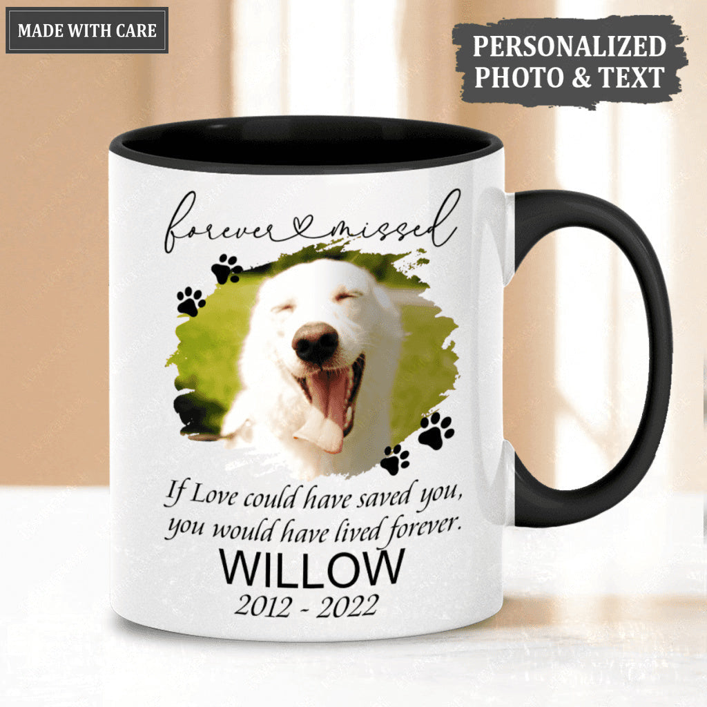 Remembrance Pet Memorial Photo - Personalized Custom Mug