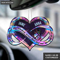 Personalized New Hologram Infinity Heart God Blessed Ornament