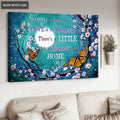 Memorial Monarch Butterflies In Teal Wall Art