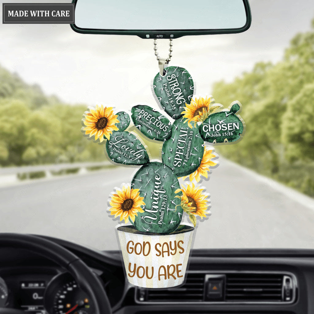 Cactus God Says You Are Ornament