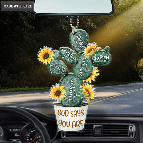 Cactus God Says You Are Ornament