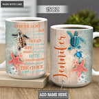 Personalized Ocean Turtle Hope To Dance Ceramic 15Oz Mug