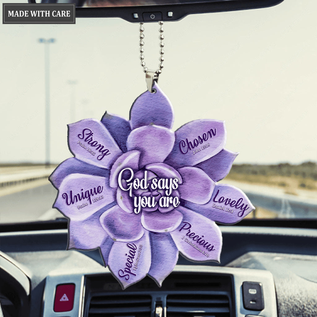 Succulent God Says You Are Ornament
