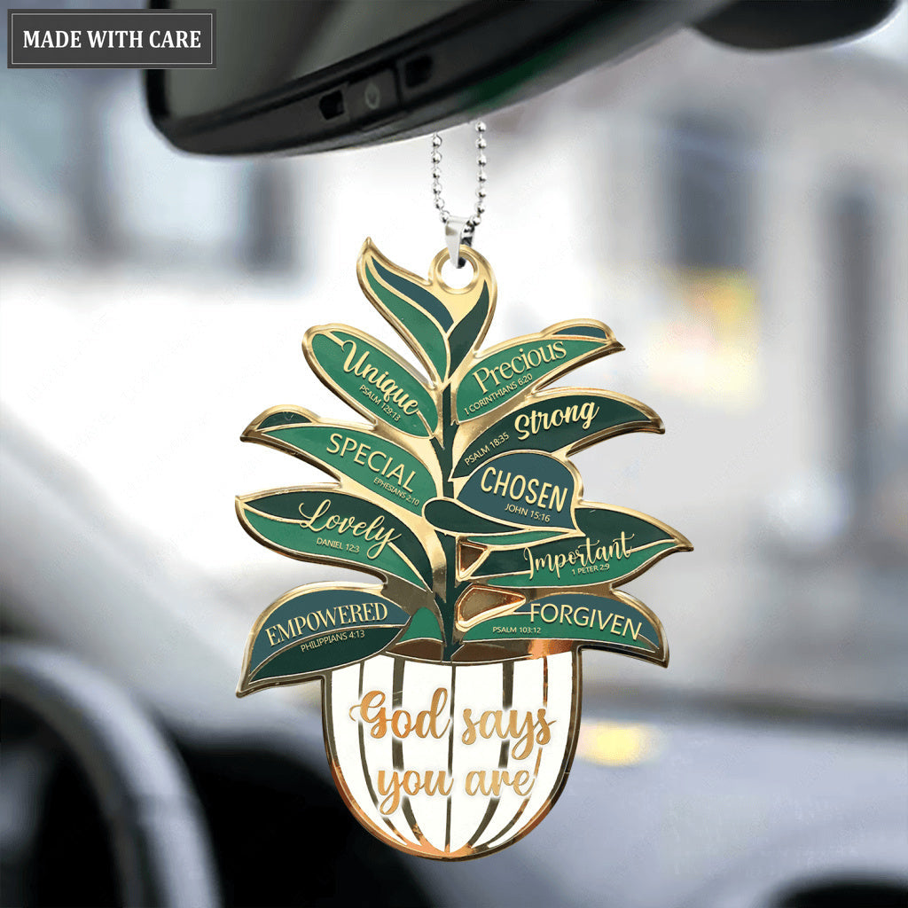 God Says You Are Tree Ornament