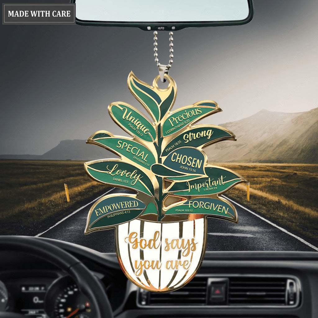 God Says You Are Tree Ornament