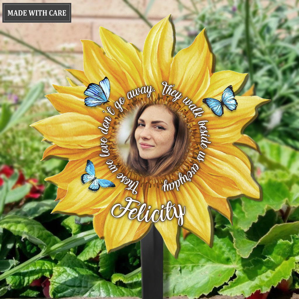 Personalized Those Who We Love Sunflower Plaque Stake