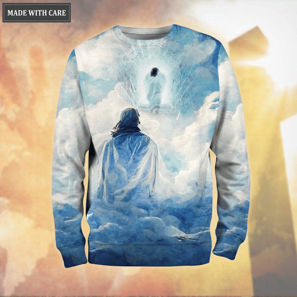 Blue Christ Way Maker Miracle Worker Hoodie