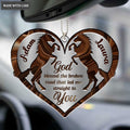 Printfamily M81 Horse Couple God Blessed Personalized Ornament