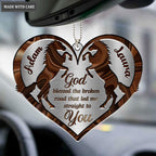 Printfamily M81 Horse Couple God Blessed Personalized Ornament