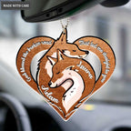 Printfamily M83 Fox Couple God Blessed Personalized Ornament