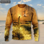 Cross Jesus Walk By Faith Not By Sight Wool Sweatshirt