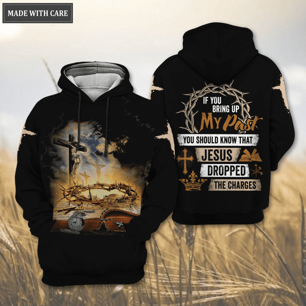 Jesus Cross Bible Corwn Of Thorns Hoodie