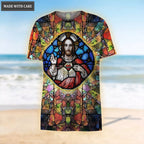 Jesus Showing His Heart Let Your Faith Be Bigger Than Your Fear Hoodie
