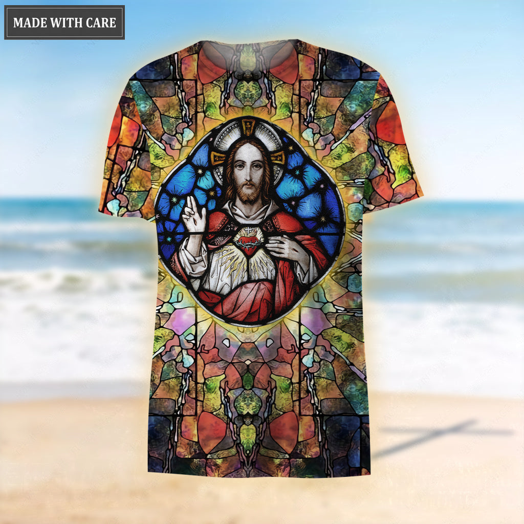 Jesus Showing His Heart Let Your Faith Be Bigger Than Your Fear Hoodie