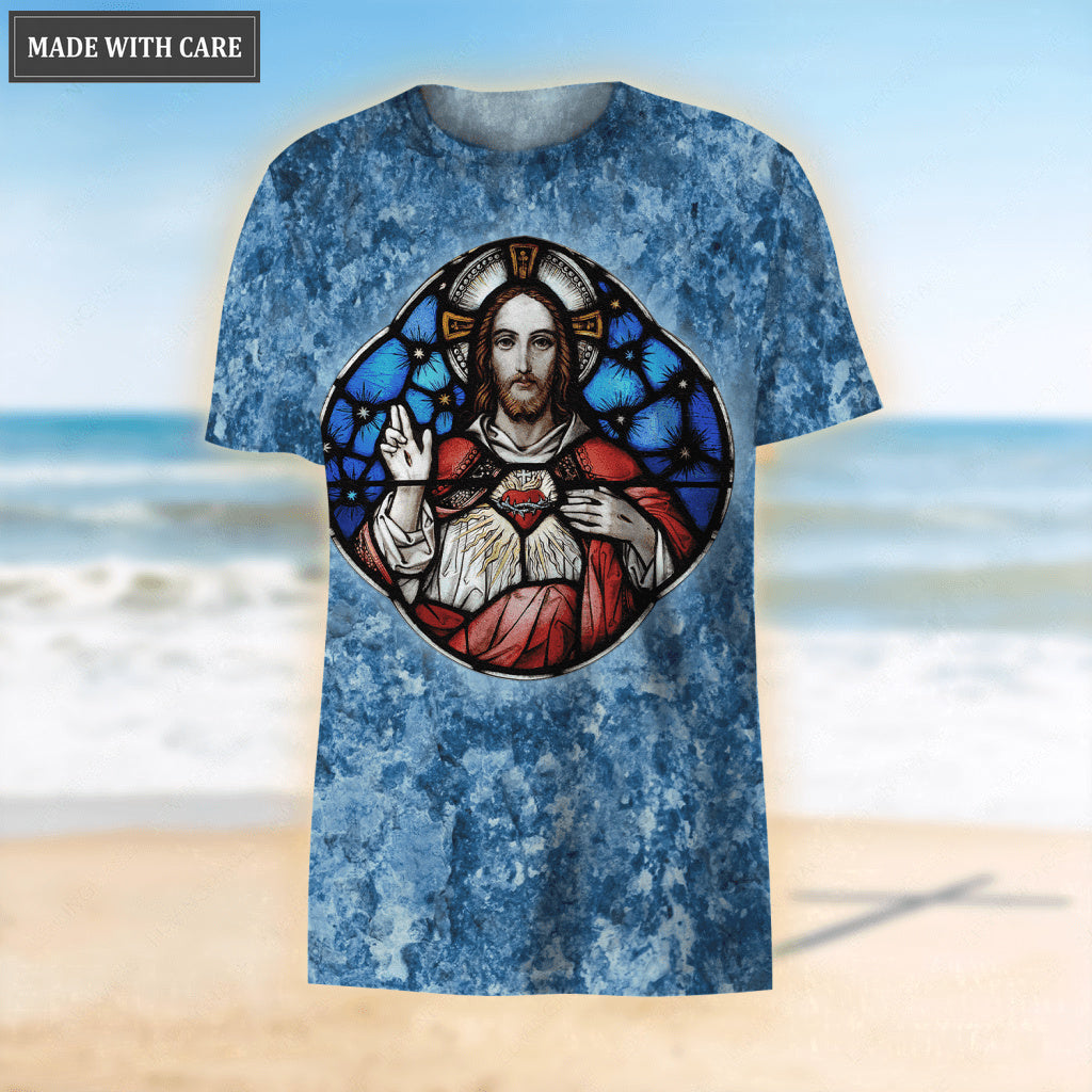 Jesus Showing His Heart Let Your Faith Be Bigger Than Your Fear Hoodie