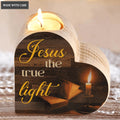 Candle And Bible Christian The True Light Candle Holder
