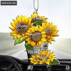Printfamily M122 Sunflower God Says You Are Ornament