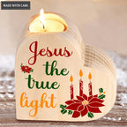 Poinsettia Floral Candles Christian The True Light Candle Holder