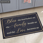 Bless The Food Before Us Kitchen Doormat